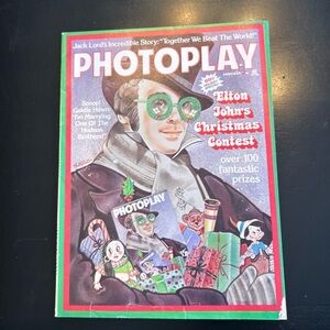 Vtg Magazine 1976 January Photoplay Elton John’s‎ Christmas Contest